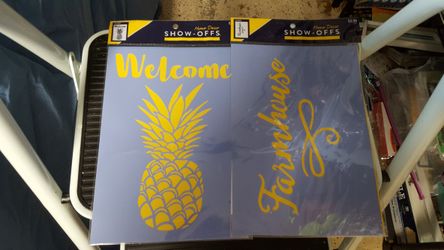 Two farmhouse stencils