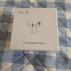 Mini Pro 4 Wireless Bluetooth Earbuds Brand New 