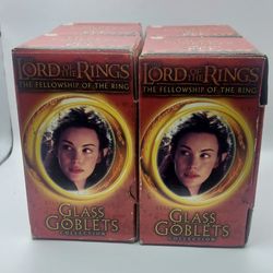 The Lord of The Rings "The Fellowship of The Ring" Arwen the Elf Glass Goblet

