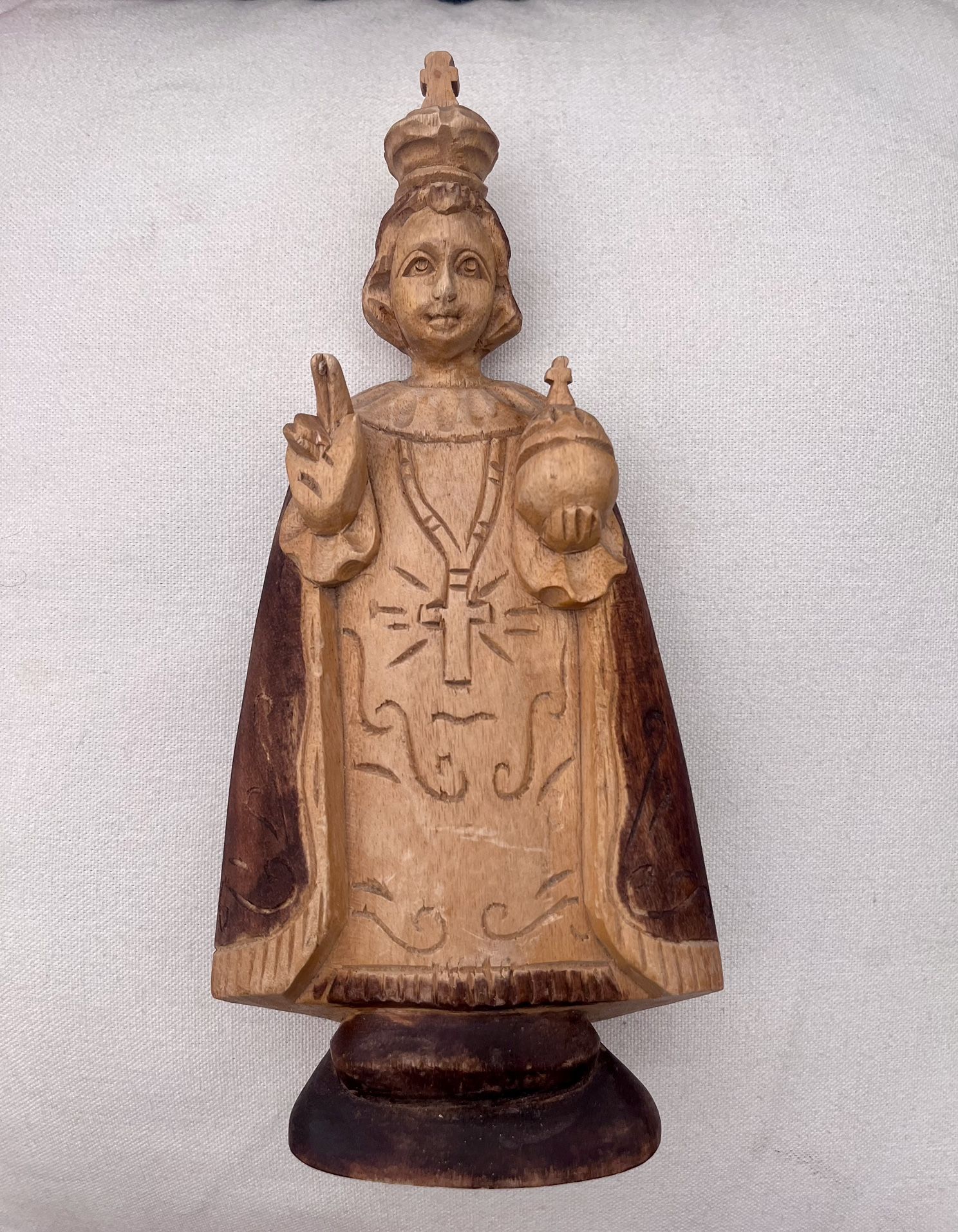 Salvador Mundi Wooden Statue/Figurine