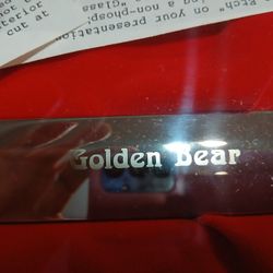 Kershaw  GOLDEN BEAR KNIFE.  IN CASE