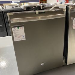 GE Profile Stainless Steel Interior Dishwasher With Hidden Controls 