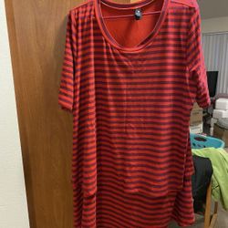 Agnes & Dora Short Sleeve Two-Tier Blouse / Dress 3XL