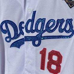 Women’s BLINGED Dodgers Baseball Jerseys 