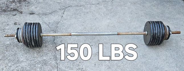 Original Weights/Spin Lock Bar Totaling-150-LBS