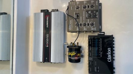 Car Audio Bundle – Amp, Equalizer, Crossover & Capacitor