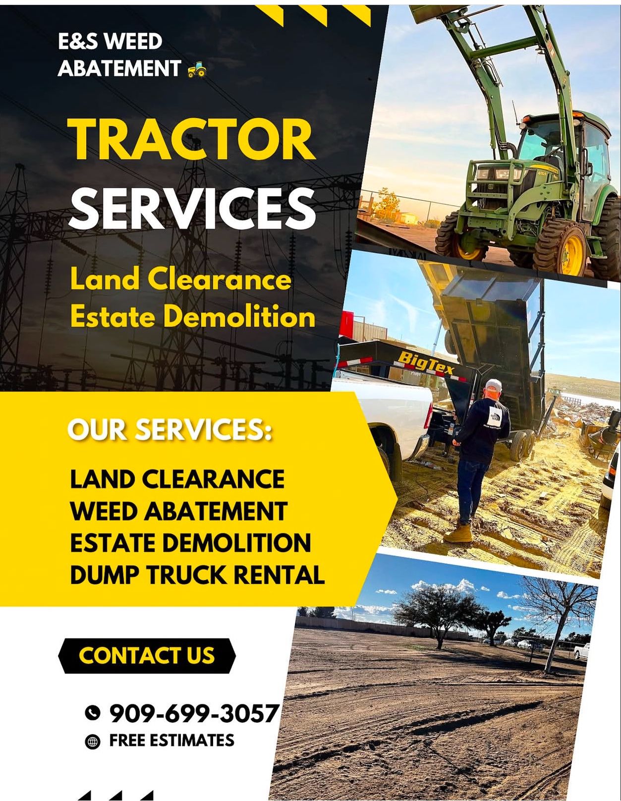 Tractor High desert Land Clear -Ance