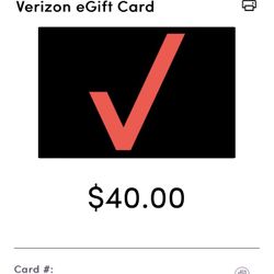 Prepaid Verizon Gift Card