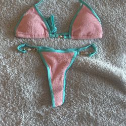 Pink & Blue Bikini 
