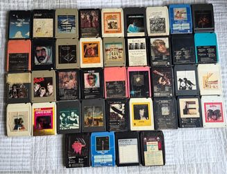 Vintage 8-track tapes, lot of 40
