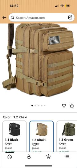 Brand New 45L Military Tactical Backpacks -Khaki