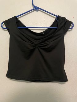 Black crop top
