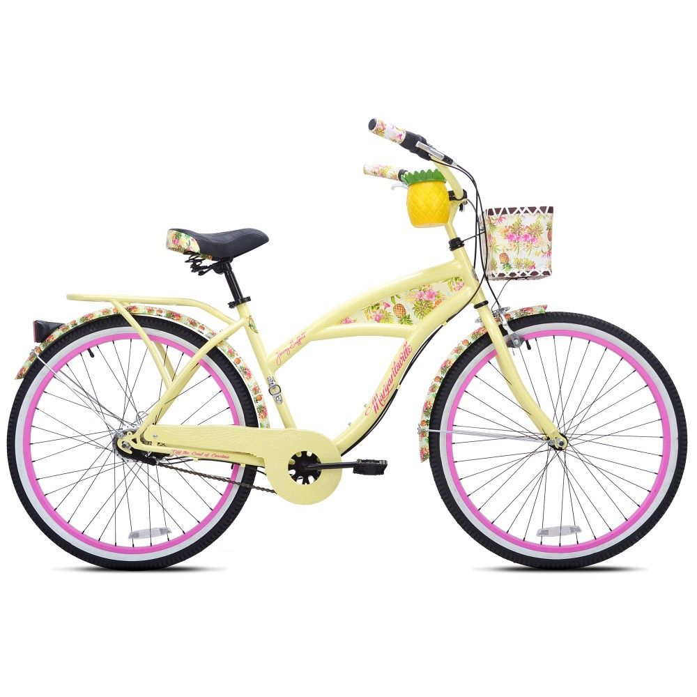 Kent 26" Margaritaville Women's 3-Speed Cruiser Bike, Yellow