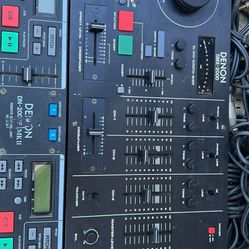 DJ System Includes 2 technics Turntable DENON Mixer Case And Wiring 