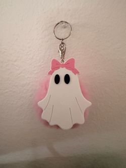 Ghost soda can opener with keychain