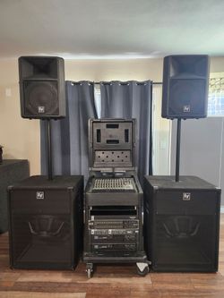 Complete DJ Set QSC /EV 18"subs & SX100/SKB/BBE