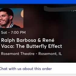 Ralph Barbosa & Rene Vaca tickets ($200 for both)