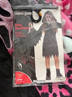 Bling GhostFace Child Halloween Costume Small 4-6