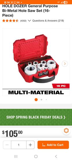 Hole dozer 16pcs bi metal hole saws