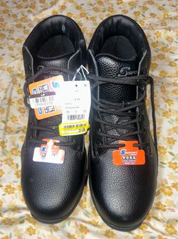 S Sport By Skechers Men Steel Toe Leather Work Boots