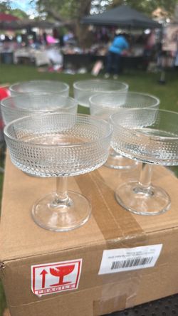 Coupes for dessert or cocktail -