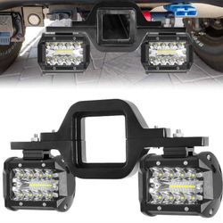 Trailer Hitch Reverse Light for Truck Trailer SUV Pickup Fit Dual Led Off-Road Driving Working Hitch Light bar,IP68