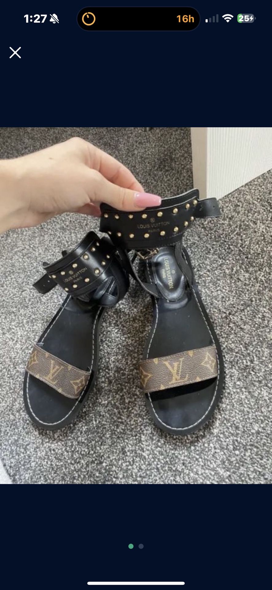 Louis Vuitton Sandals Size 38