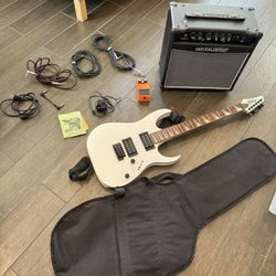Ibanez Electric Guitar Bundle – Amp, BOSS Pedal, Case & Extras