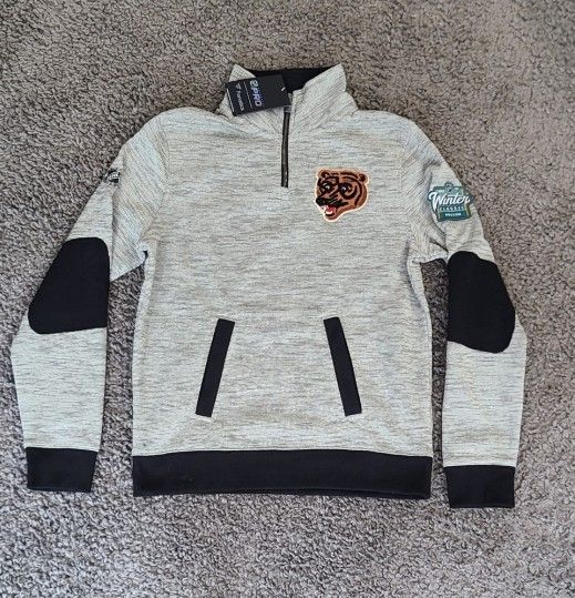NWT Boston Bruins Fanatics 2023 NHL Winter Classic Authentic Pro Quarter-Zip Top