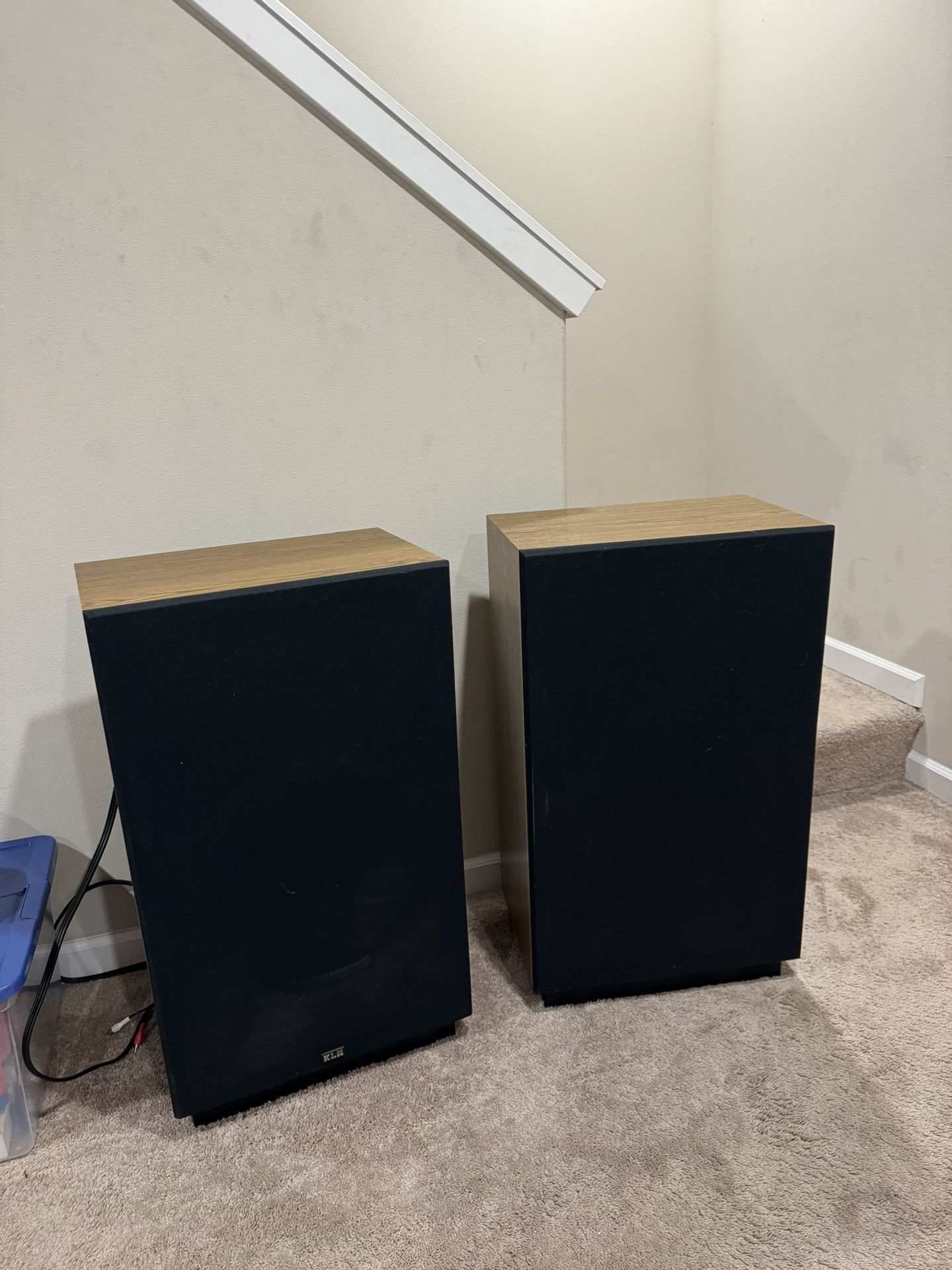 KLH speakers 15-inch 