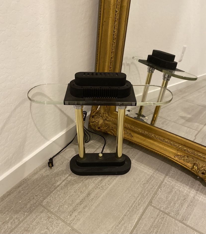 Vintage 1980s Sonneman George Kovacs Bankers Post Modern Desk Lamp 