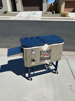 100QT Stainless Steel Tommy Bahama Outdoor Cooler on Stand