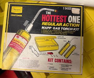 VINTAGE SEARS CRAFTSMAN MAPP GAS TORCH KIT