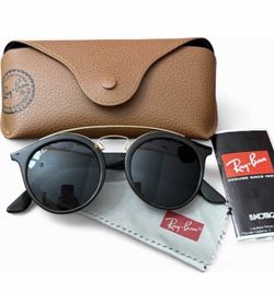 Ray-Ban Sunglasses round in dark tortoise brown and black