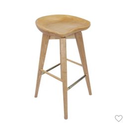 One Counter Height Stool. Natural