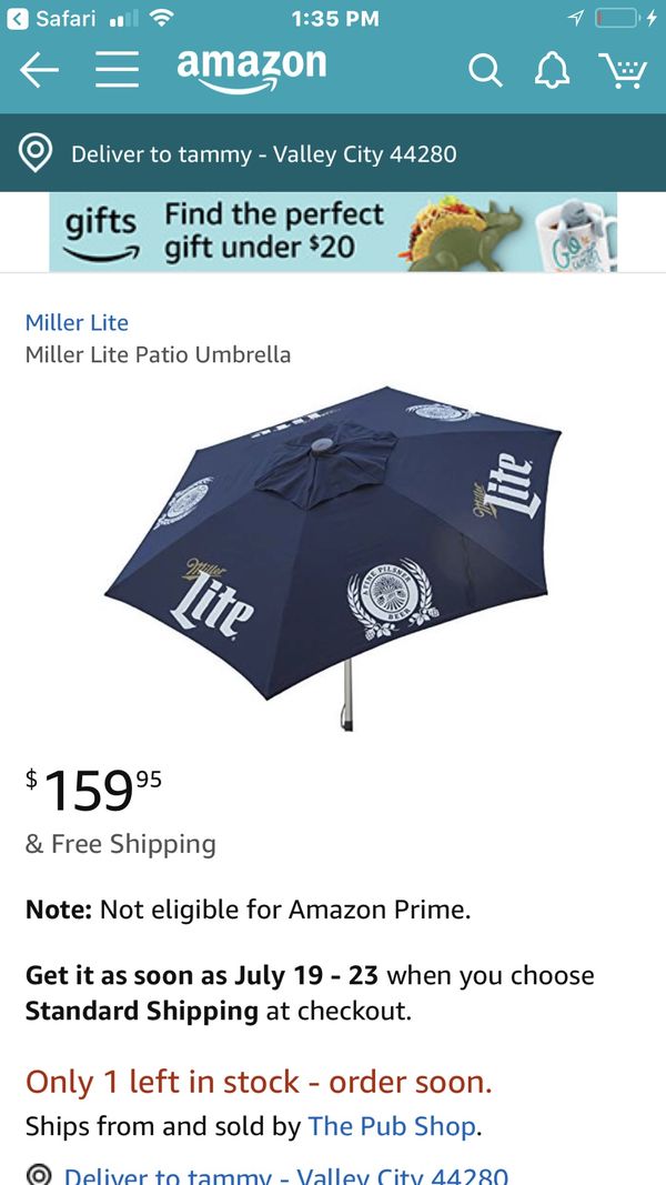 Miller Lite 7ft Patio Umbrella For Sale In Medina Oh Offerup