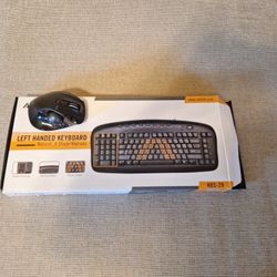 Left Handed Trackball Moouse & Keyboard 