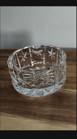 WATERFORD CRYSTAL SMALL ASHTRAY - COASTER  3"×2"