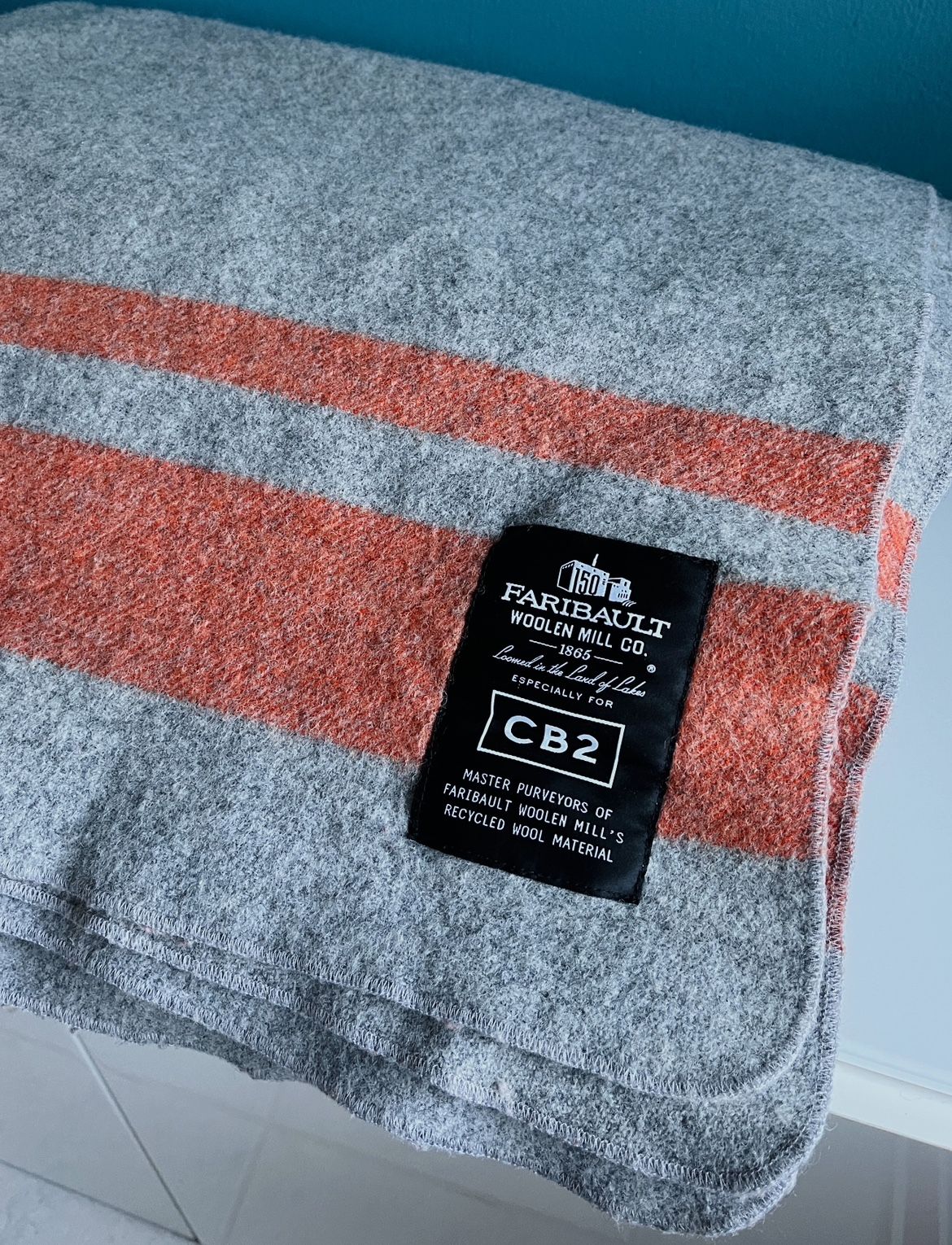 CB2 x Faribault Wool Blanket