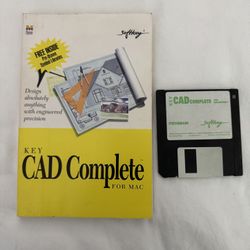 Vintage 1994 Softkey Key CAD Complete for Macintosh – 3.5" Diskette & Manual