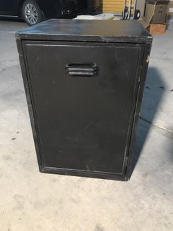 Black Solid Wood Cabinet
