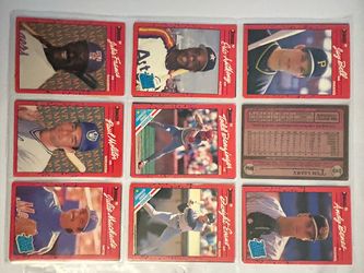 1990 Donruss Baseball Cards Lot of 9
