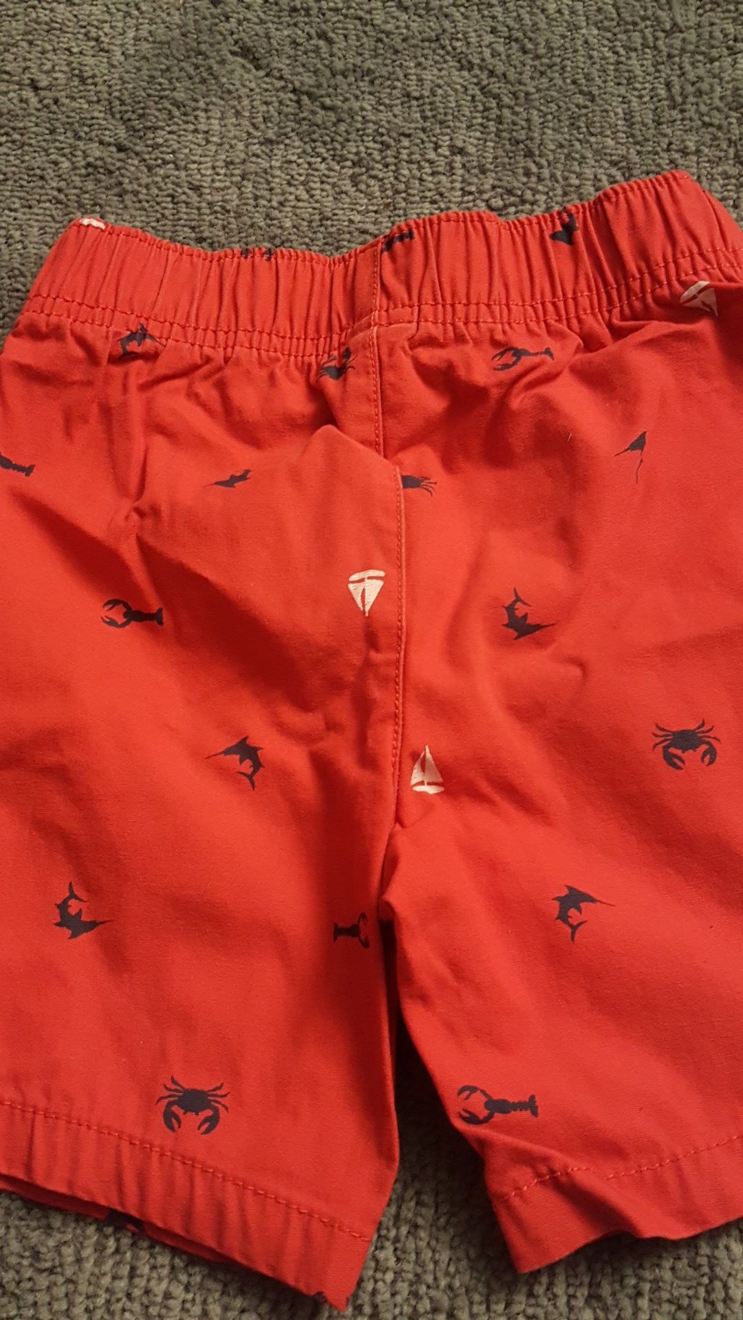 Red shorts size 4t