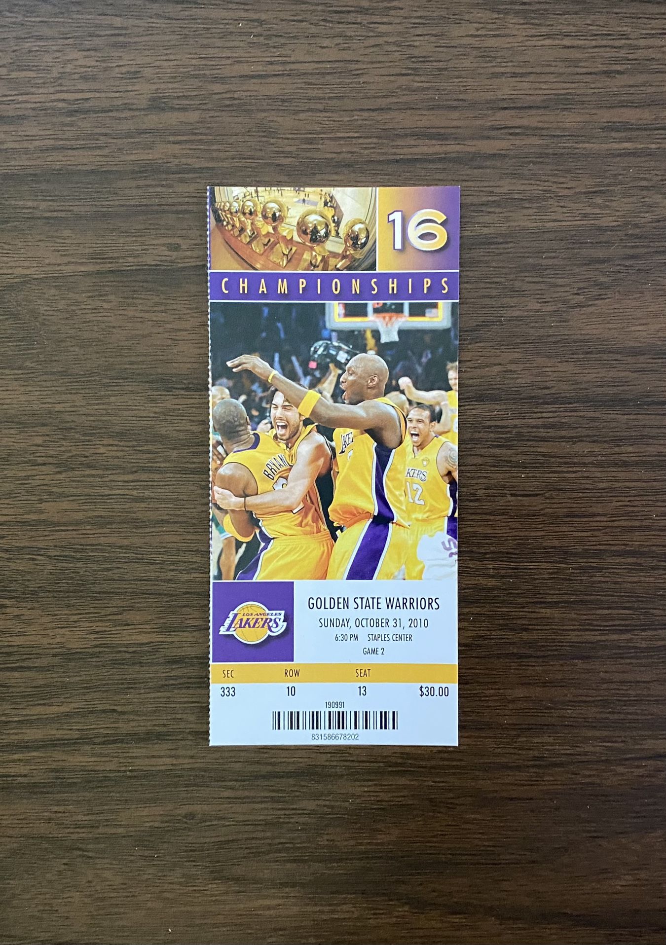 JEREMY LIN 1st CAREER NBA POINT AUTHENTIC FULL GAME TICKET 10 31
