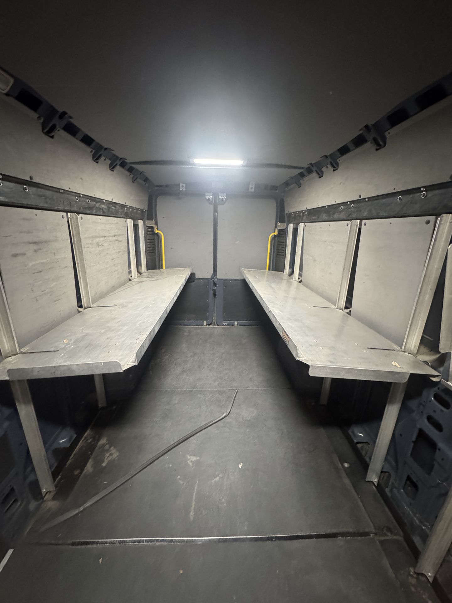 Utilimaster folding shelves for sprinter or cargo can