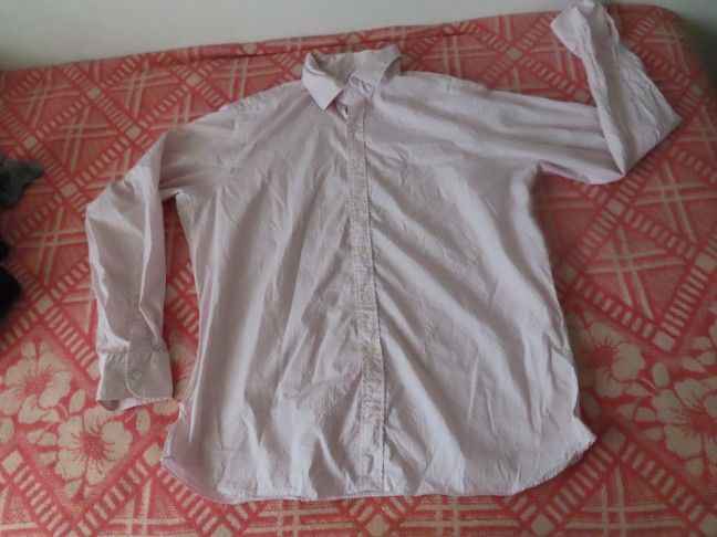 Todd Snyder x Hamilton Shirt pink White striped Dress Shirt sz