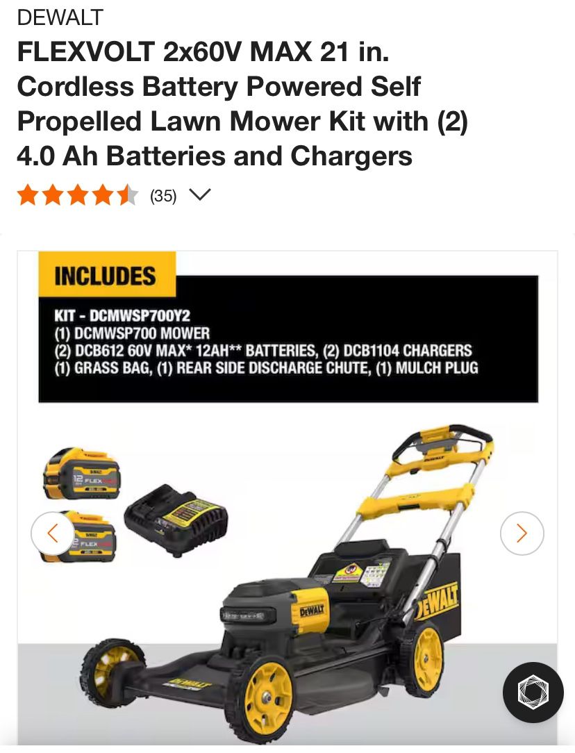 FLEXVOLT 2x60V MAX 21 in. Cordless Battery Powered Self Propelled Lawn Mower Kit with (2) 4.0 Ah Batteries and Chargers