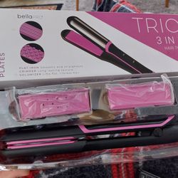 Bella Pro Trio 3in1  Hair Flat Iron