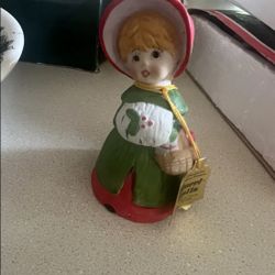 Jasco Merri Bells 1978 Vintage Porcelain Christmas Bell