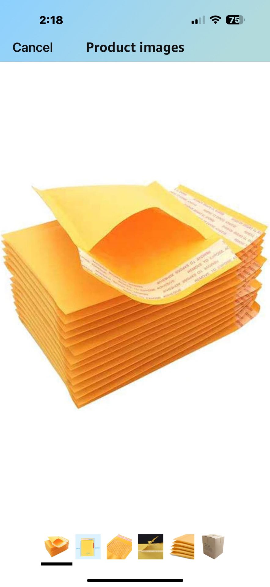  Bubble Mailers 4 X 7 Approximately 250